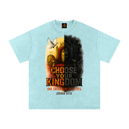 Choose Your Kingdom Snow Washed Oversized