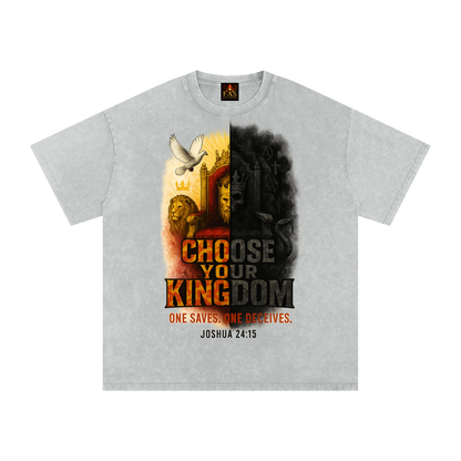 Choose Your Kingdom Snow Washed Oversized