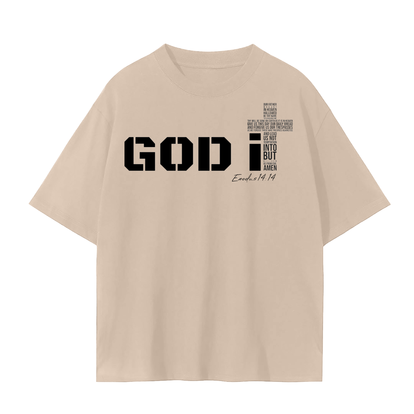 GOD It Unisex Seamless T-Shirt Black Print