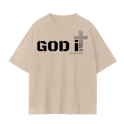 GOD It Unisex Seamless T-Shirt Black Print