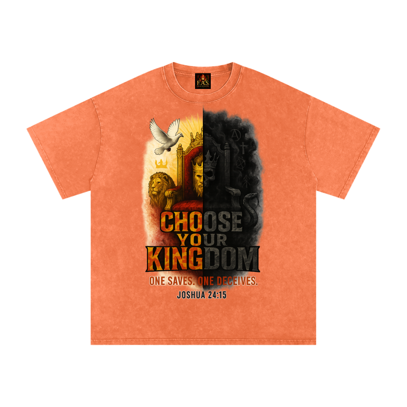 Choose Your Kingdom Snow Washed Oversized