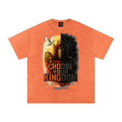 Choose Your Kingdom Snow Washed Oversized