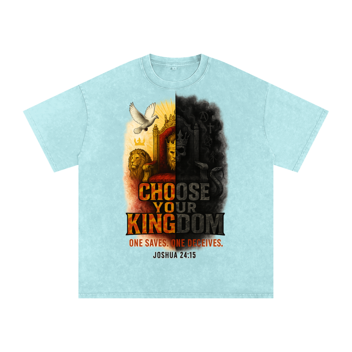 Choose Your Kingdom Snow Washed Oversized