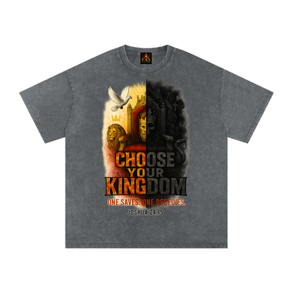 Choose Your Kingdom Snow Washed Oversized