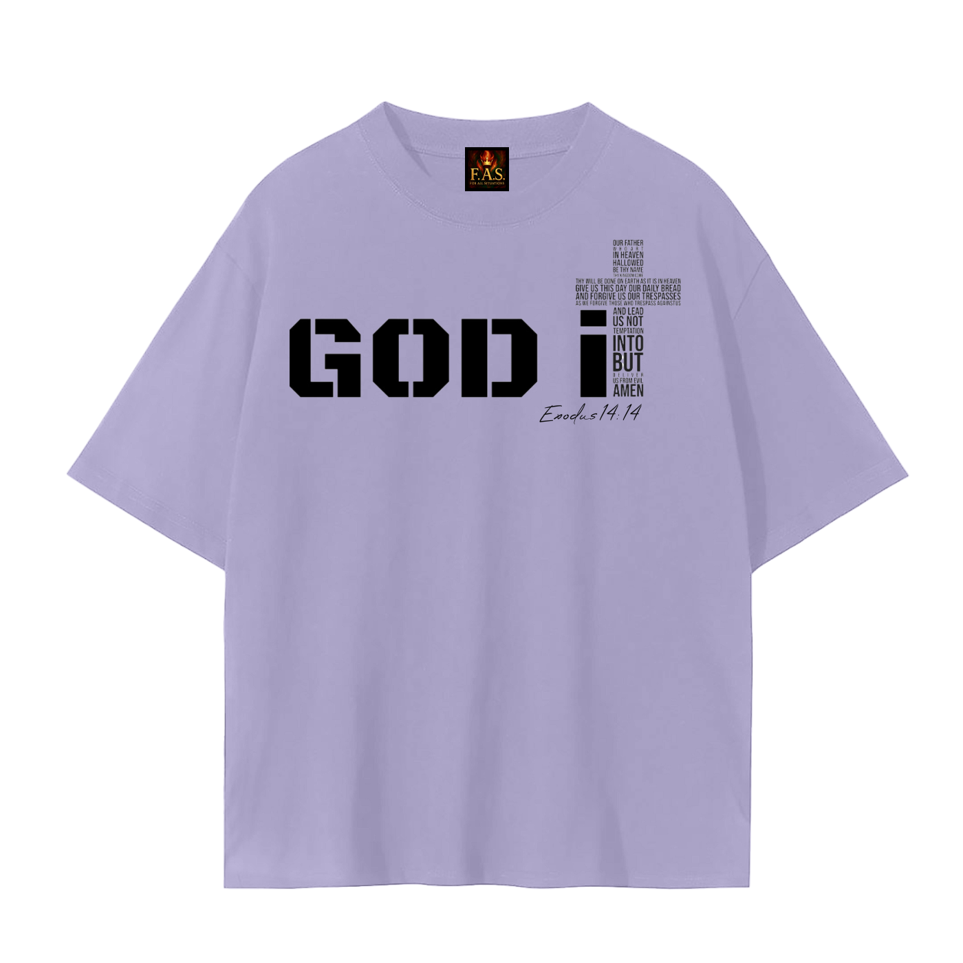 GOD It Unisex Seamless T-Shirt Black Print