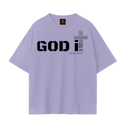 GOD It Unisex Seamless T-Shirt Black Print