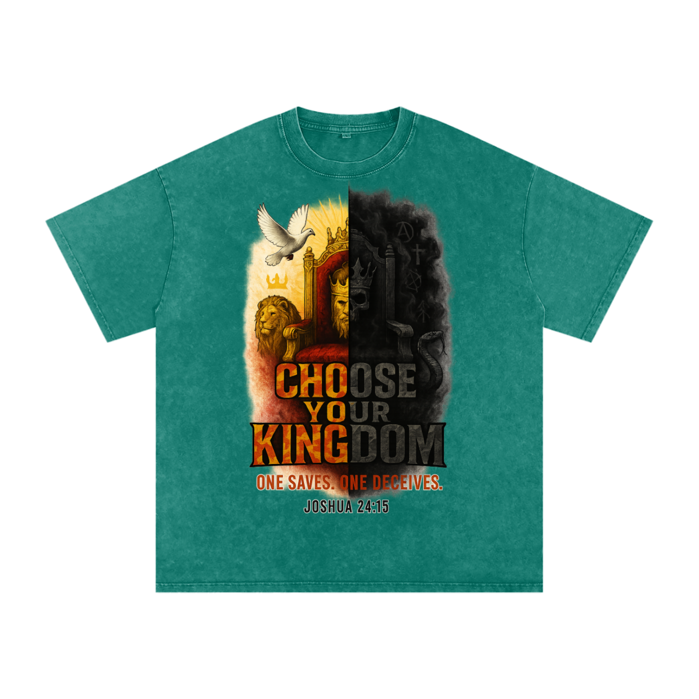 Choose Your Kingdom Snow Washed Oversized
