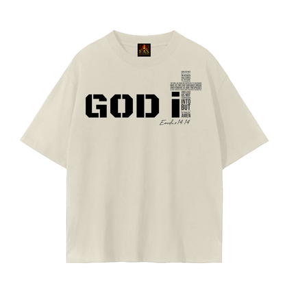 GOD It Unisex Seamless T-Shirt Black Print